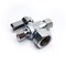 Thrifco Plumbing 1/2 Inch FIP x 3/8 Inch Comp x 1/4 Inch Comp Quarter Turn Brass Angle Stop Valve 4406478 - alternate 2